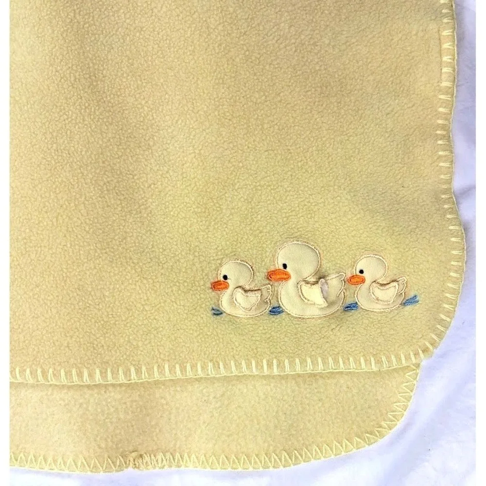Baby Tales Yellow Fleece Duck Blanket 3D‎ Wings Unisex Htf Security Lovey EUC